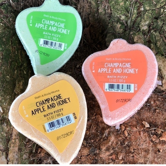 🍁Bath & Body Leaves Apple & Honey Bath Bombs Fall - Picture 2 of 2